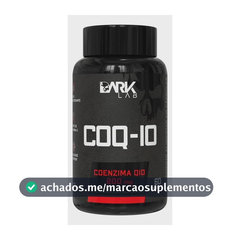 Coenzima Q10 200mg Por Porção 60 Cápsulas Dark Lab Sem Sabor