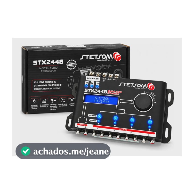 Processador Stetsom De Áudio Digital Equalizador Stx2448