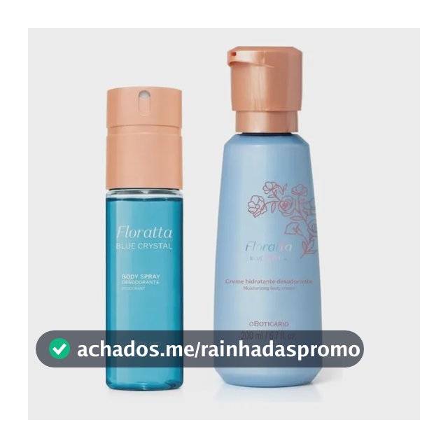 Combo Floratta Blue Crystal: Body Spray + Creme Corporal