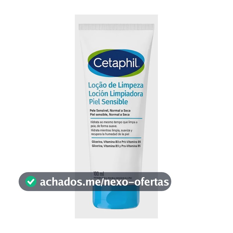 Cetaphil Loção De Limpeza 100ml Pele Seca E Sensível Normal A Sensível Dia