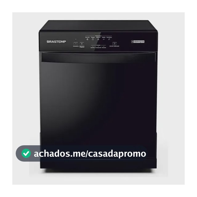 Lava Louças Brastemp 8 Serviços Preta - BLF08AE Preto