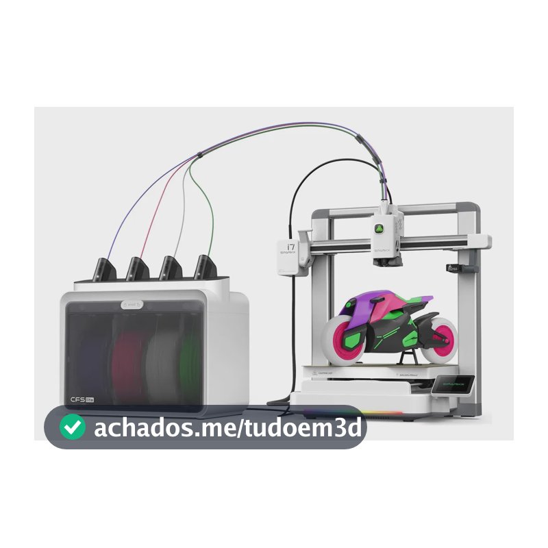 Impressora 3D Creality Maker Sparkx I7 Combo Multicolorida, para Foto 3D sem Modelagem