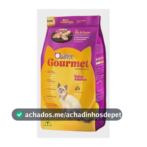 Quatree Ração Premium Especial Gourmet Gatos Adultos Mix De Carnes 10kg