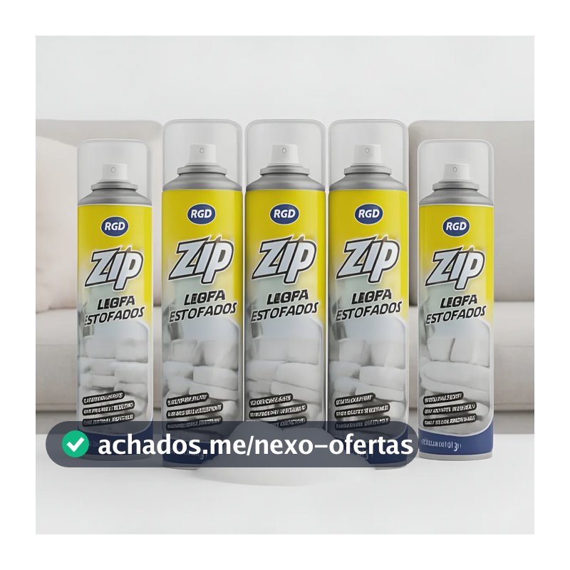 5 Spray Limpador Zip Limpa Estofados Incolor 295ml