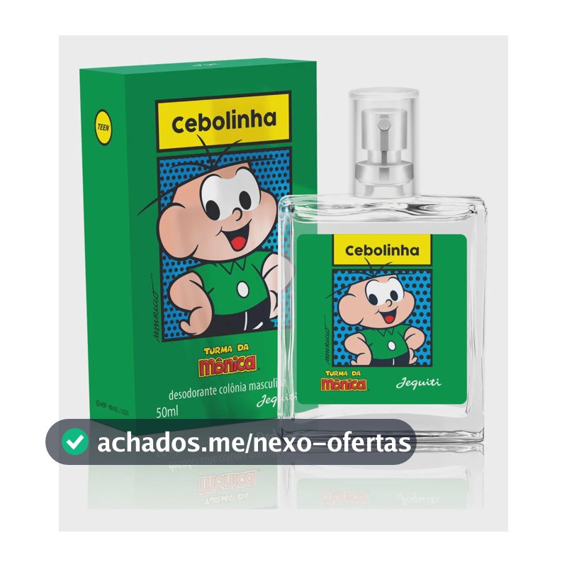 Colônia Jequiti Turma da Mônica Cebolinha de 50 mL para Meninos