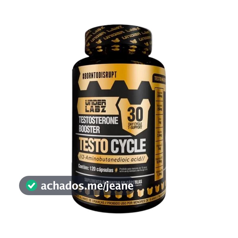 Suplemento Under Labz Suplemento Alimentar Testo Cycle en cápsula sabor sem sabor de 120 un
