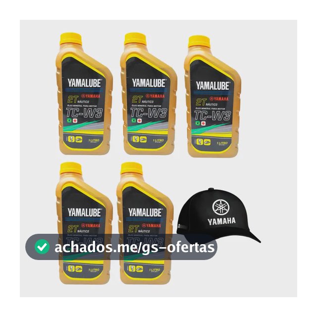 Óleo Náutico Tcw3 2t Yamalube Kit 5l Grátis Boné Yamaha