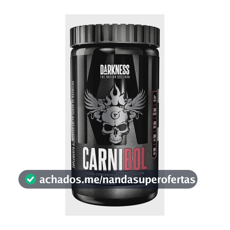 Suplemento Proteico De Carne Carnibol 900g Darkness Baunilha
