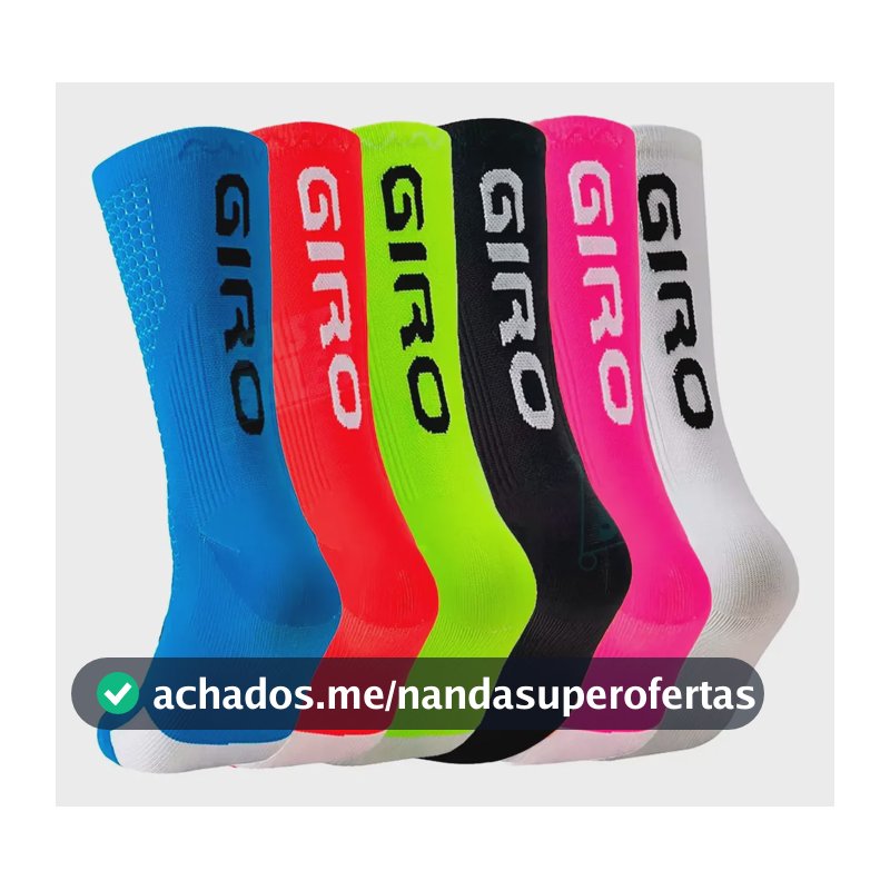 Kit 3 Meias Esportiva Antiderrapantes Ciclismo Corrida Sortida Único