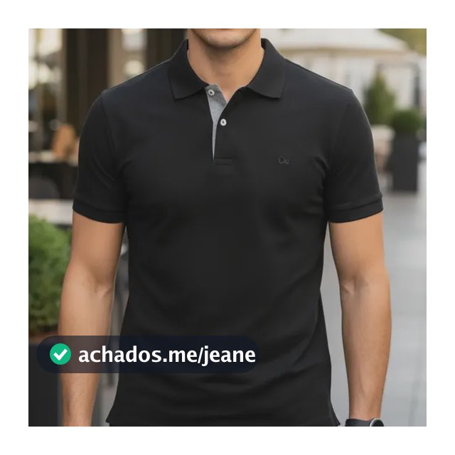 Camisa Gola Polo Social Masculina Slim Algodão Casual Ogochi