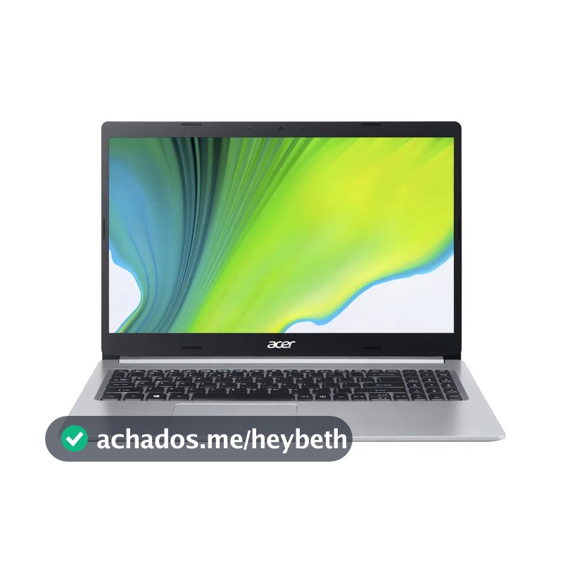 Notebook Acer Aspire 5 A515-45-R2A3 AMD Ryzen 5 5500U Windows 11 Home 8GB 512GB SSD 15,6' Full HD