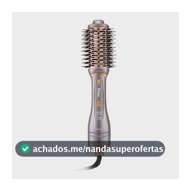 Escova Secadora Philco Pes19sg 3 Acessórios 1300w Cor Prata