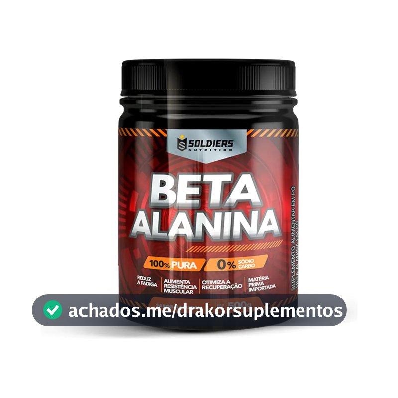 Beta Alanina 500g Suplemento em pó - Soldiers Nutrition
