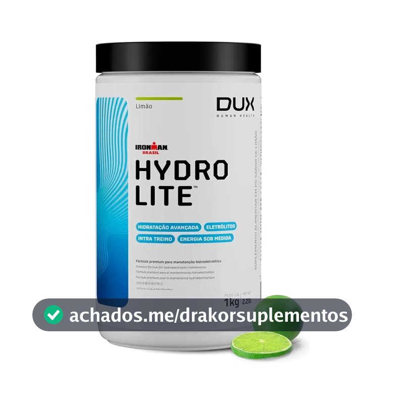 Suplemento Em Pó Dux Nutrition Hydrolite Carboidratos Sabor Limão Em Pote De 1000g Outros