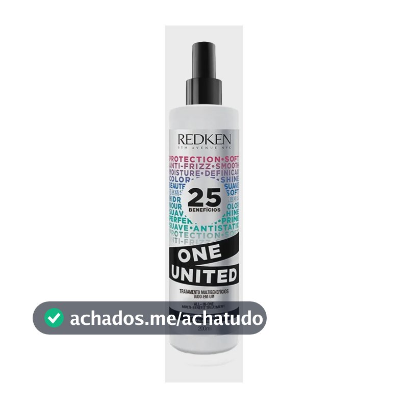 Leave-in com Proteção Térmica até 230°C, Tratamento Multibenefícios, Antifrizz e Condicionamento Leve sem Pesar, One United Redken 200ml