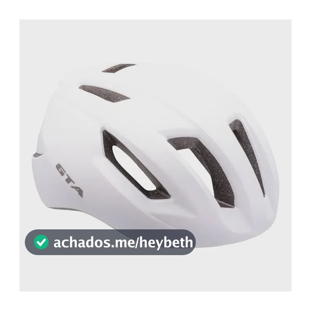 Capacete Ciclismo Gta Bike Road Rider 14 Furos Cor Branco Tamanho 54-58cm