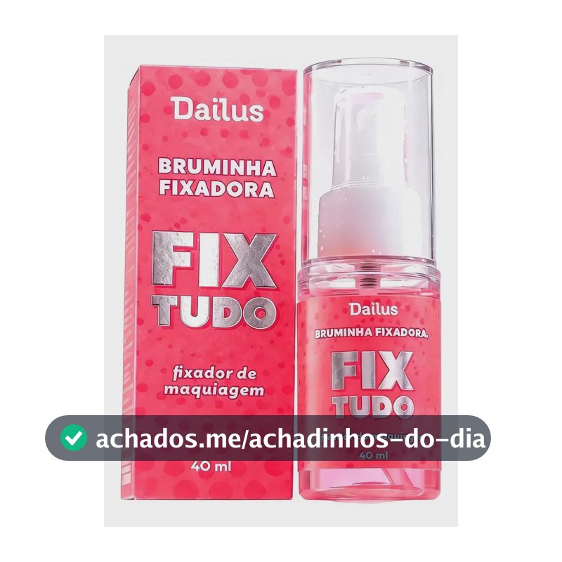 Spray Fixador De Maquiagem Dailus Bruminha Fix Tudo 40ml Incolor