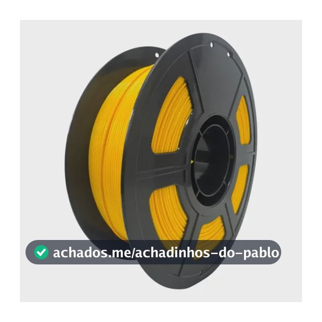 Filamento Petg Impressora 3d 1kg 1.75mm Fusionx Amarelo Canário