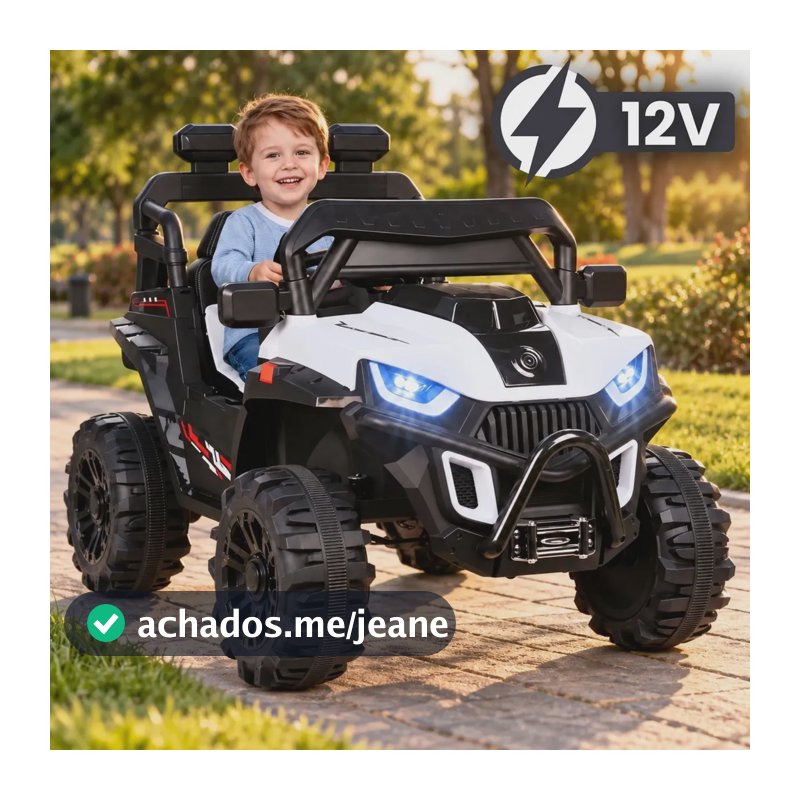 Carrinho Elétrico Infantil 12v Brinquedo Mini Carro Passeio Voltagem do carregador