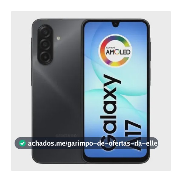 Celular Samsung Galaxy A17 Com Ia, 128gb, 4gb Ram, Câm De 50mp, Tela De 6.7", Nfc, Ip54 - Preto