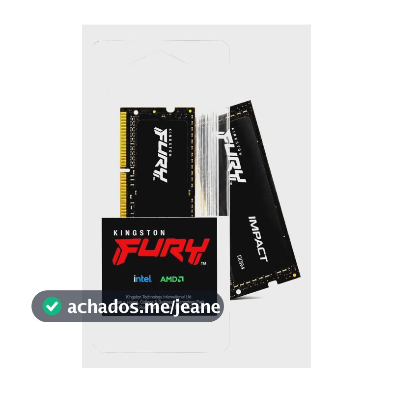 Memoria Ram 8gb Ddr4 De Notebook 3200mhz Kingston Fury C/ Nf