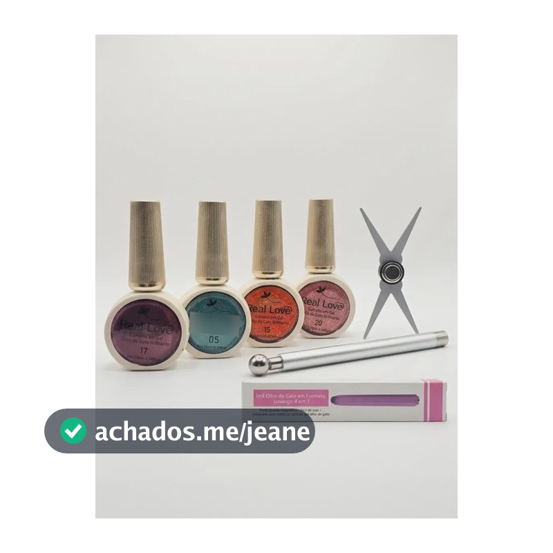 Esmalte Magnetico Real Love Olho De Gato Roxo17-vermelho15-dourado5-sangue20