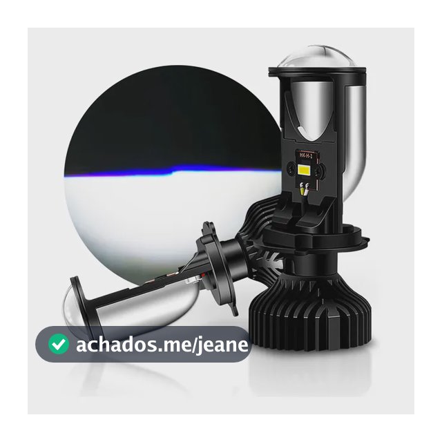 Par Ultra Led Kb1 H4 Elíptico Projetor Big Canhão Canbus 84w 3 Pìnos H4 Dc 12v Alta/baixa 6.000k Branco-frio