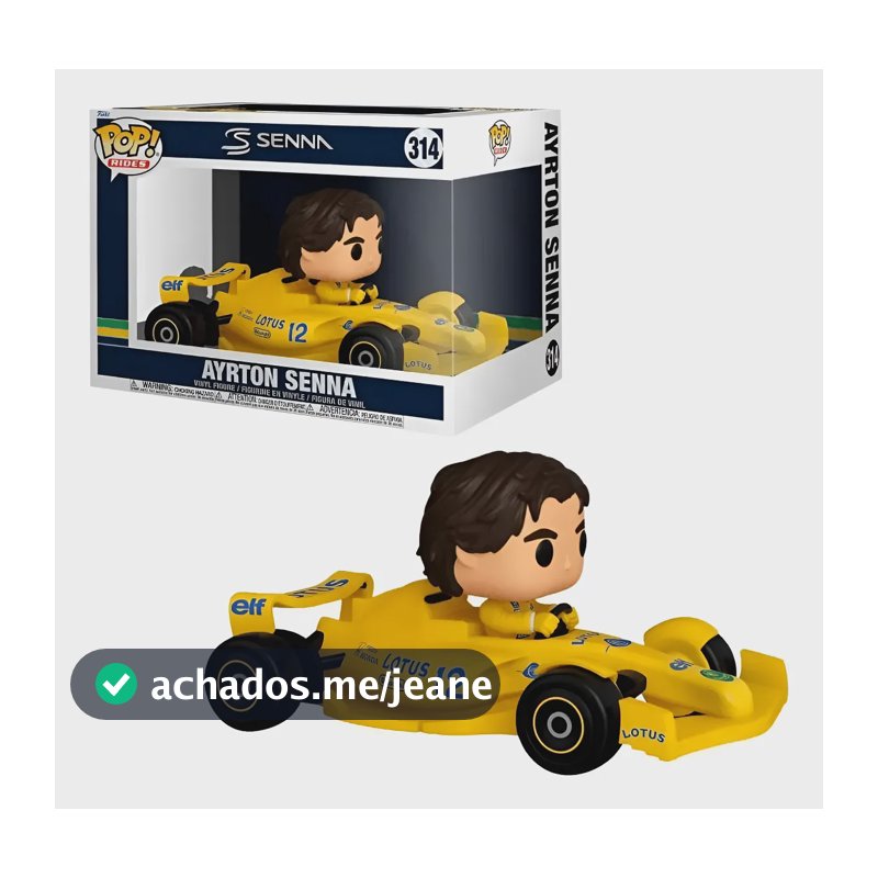 Figura Funko Pop! Rides Ayrton Senna Deluxe Lotus 314