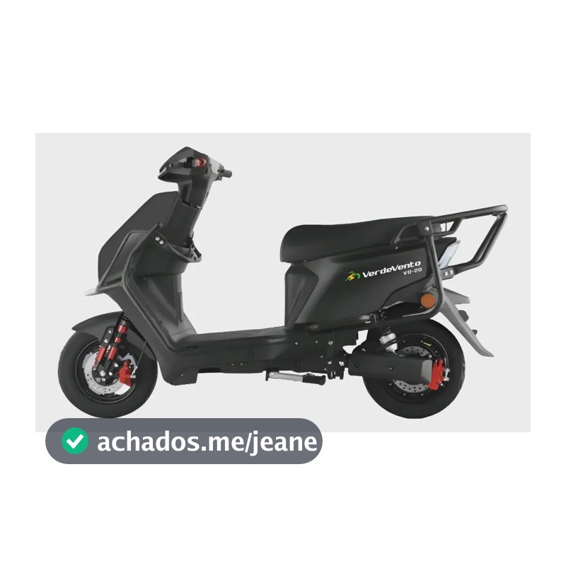 Verdevento Bicicleta Moto Elétrica 1000w 60v 20ah Scooter Preto