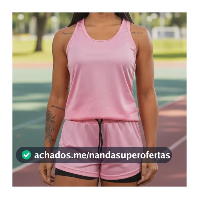 Conjunto Academia Feminino Regata + Shorts Bolso Oculto