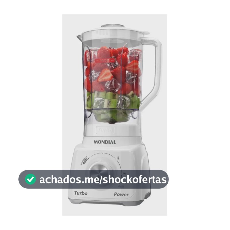 Liquidificador Turbo Power Mondial 550W L-99 WG