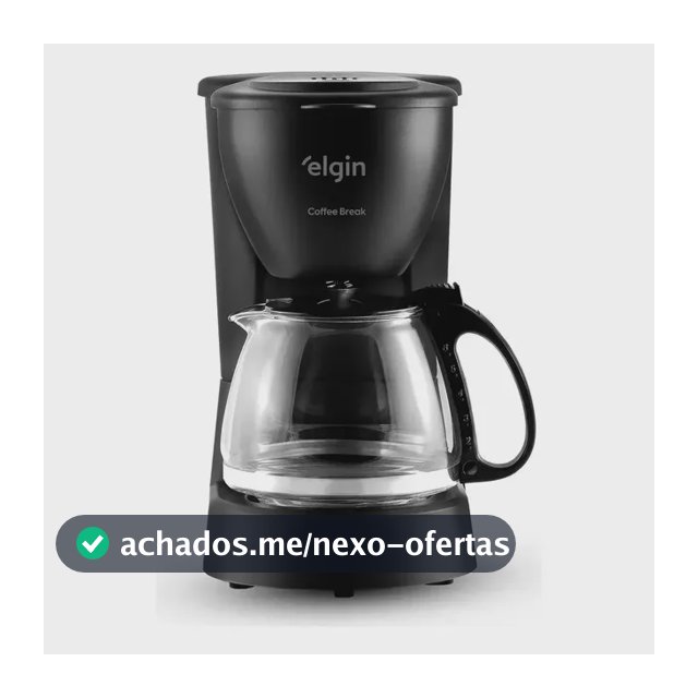 Cafeteira Elétrica 15 Xícaras Elgin Coffee Break Preta