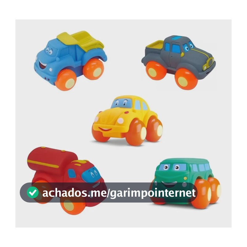 Brinquedo Carrinhos Soft Cars Mordedor Para Bebe Divertoys