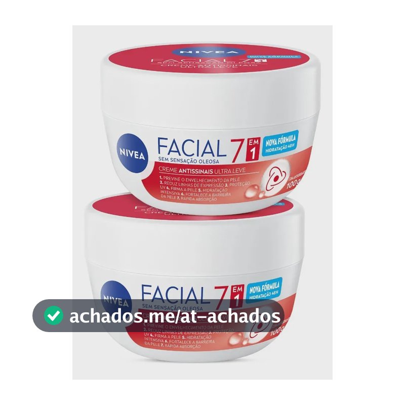 Kit Creme Facial Nivea Antissinais 7 Em 1 2 Unidades Todo Tipo De Pele Dia/noite