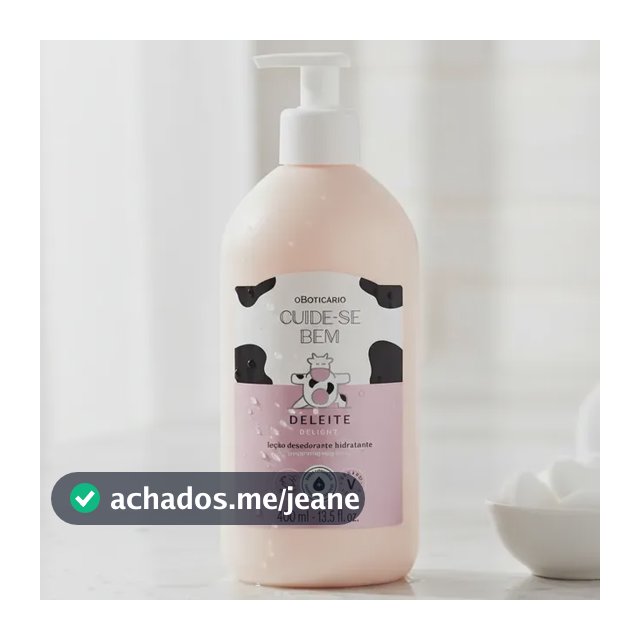 O Boticário Deleite Loção Hidratante Desodorante Corporal Gourmand