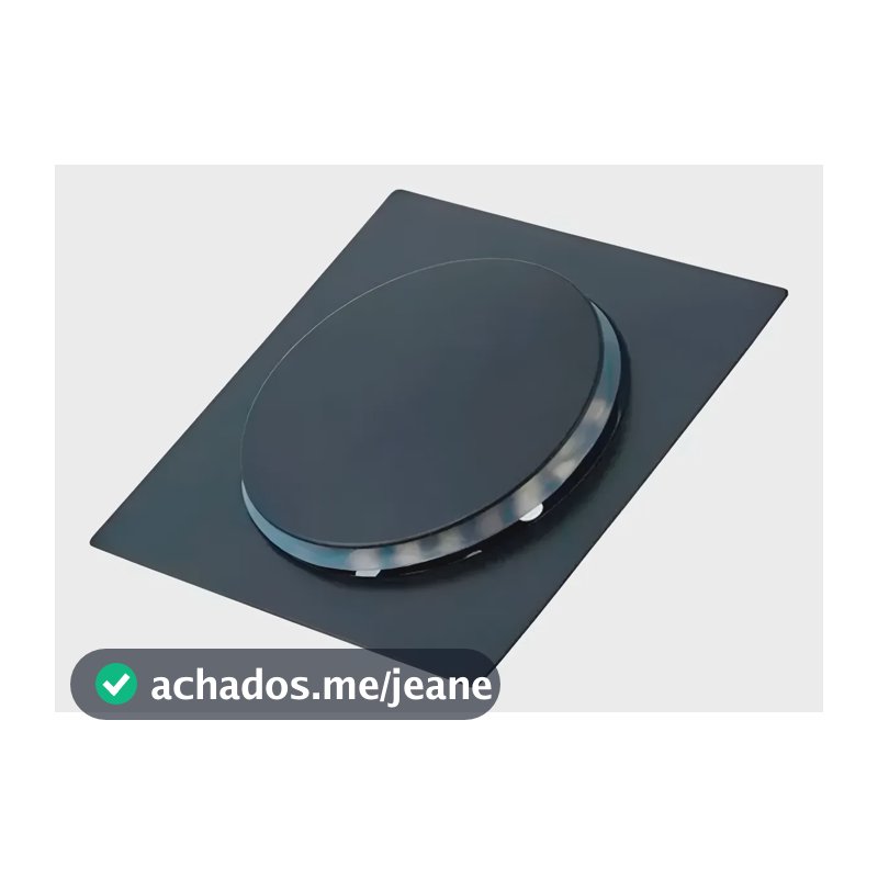 Ralo Click Up Preto Fosco Inteligente Banheiro 15x15cm