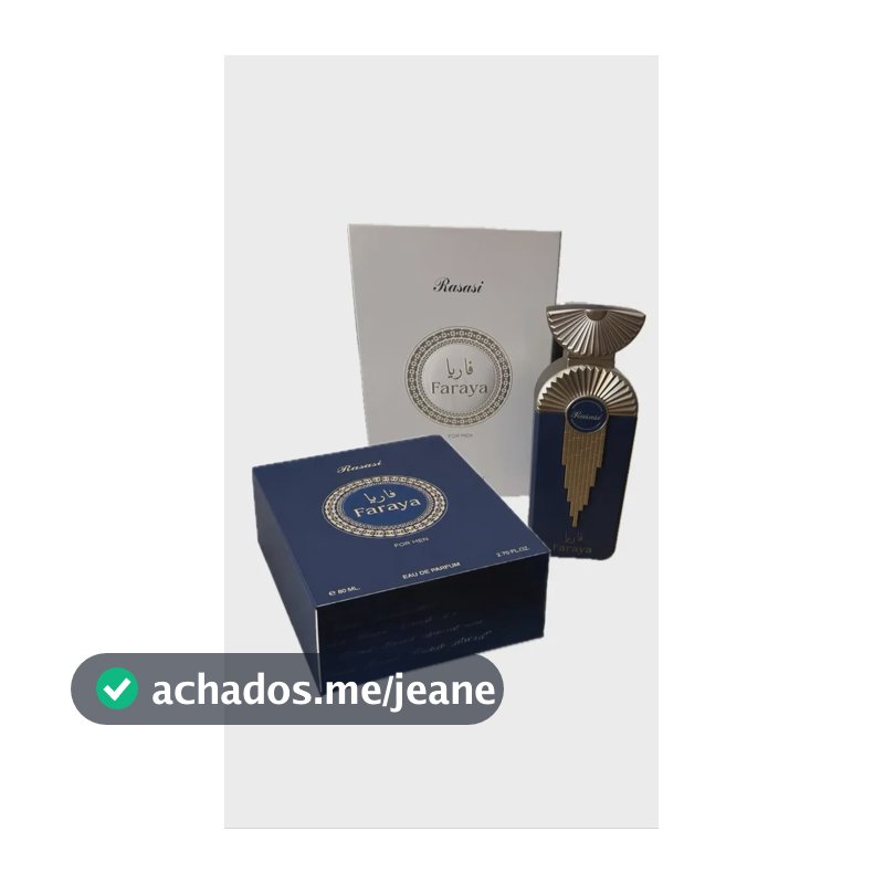 Perfume Árabe Faraya For Men Rasasi Eau de Parfum 80ml