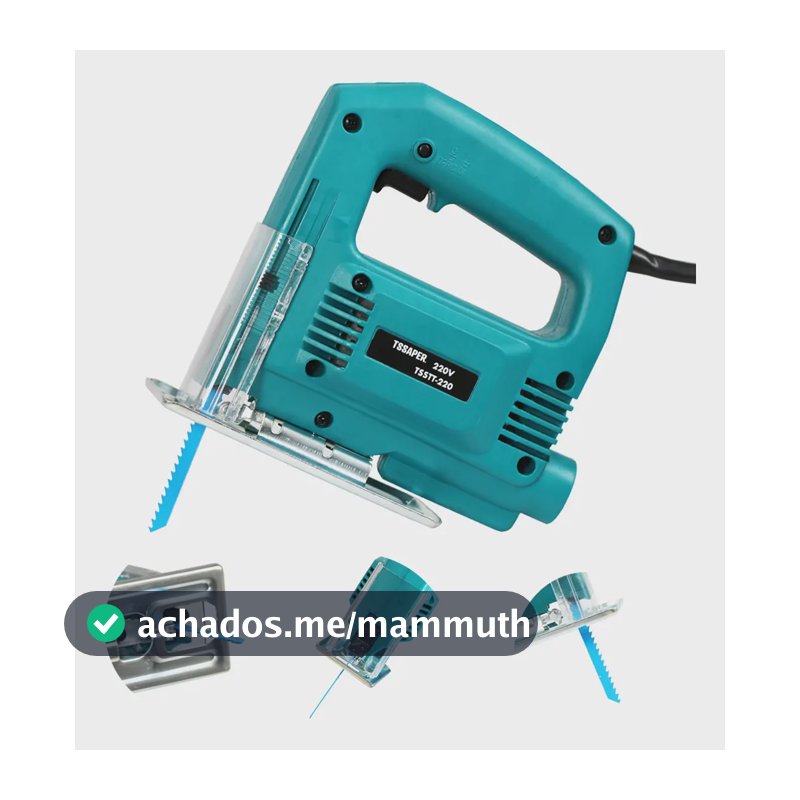 Serra Tico Tico 500w 3000rpm Uso Profissional Cor Azul Tssaper TSSTT Mdf Metal Aço Aluminio Voltagem