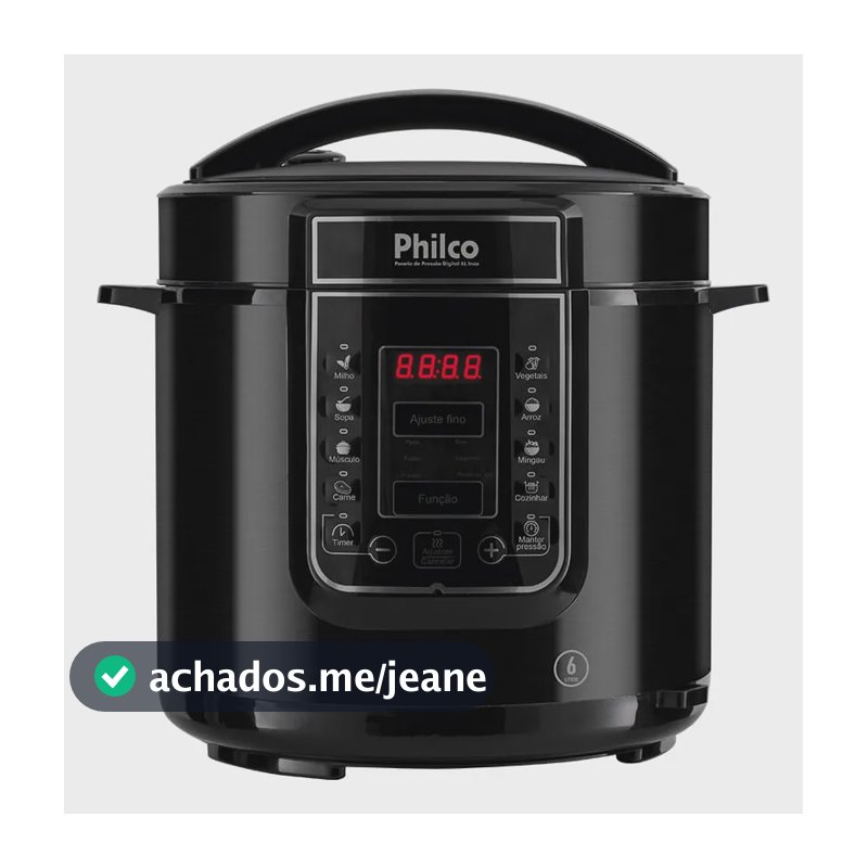 Panela De Pressão Elétrica Philco Ppp01p 6L