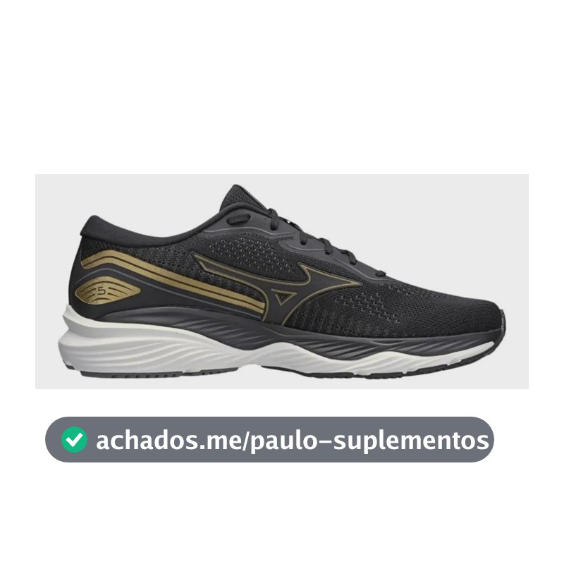 Tênis Masculino Wave Falcon 5 Mizuno Pret90 Liso 41 Br
