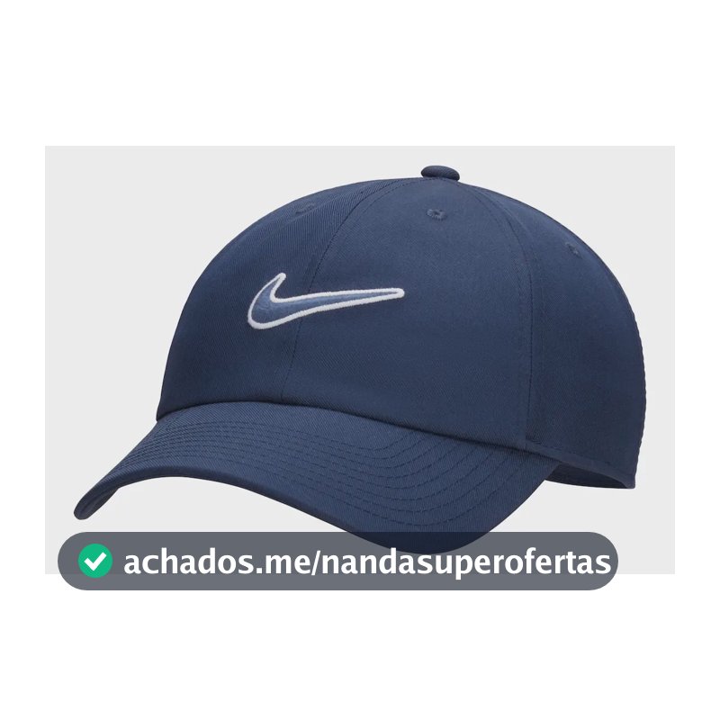 Boné Nike Club Swoosh Unissex Cor Azul-escuro Tamanho G/gg