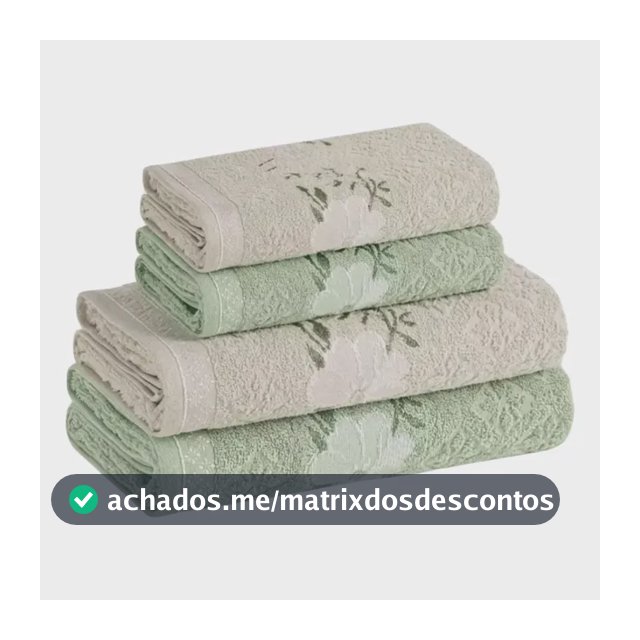 Jogo Toalhas Banho Karsten 4pçs Grossas Macias 100% Algodão