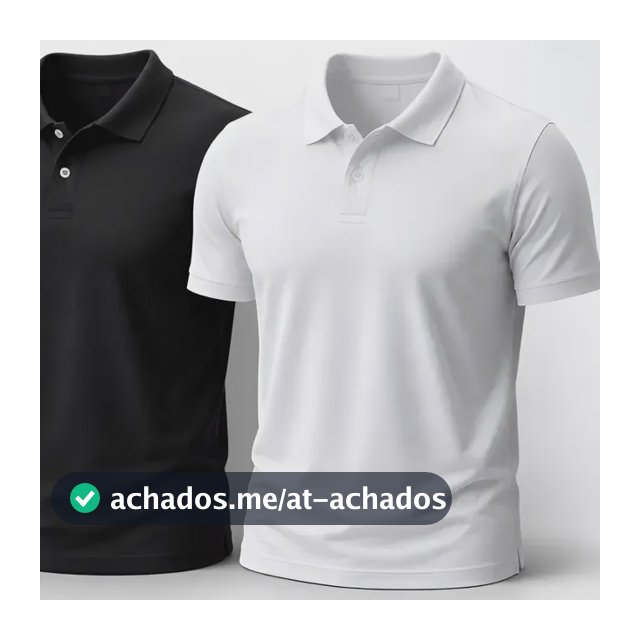Kit 2 Camisa Gola Polo Masculina Básica Piquet Camiseta