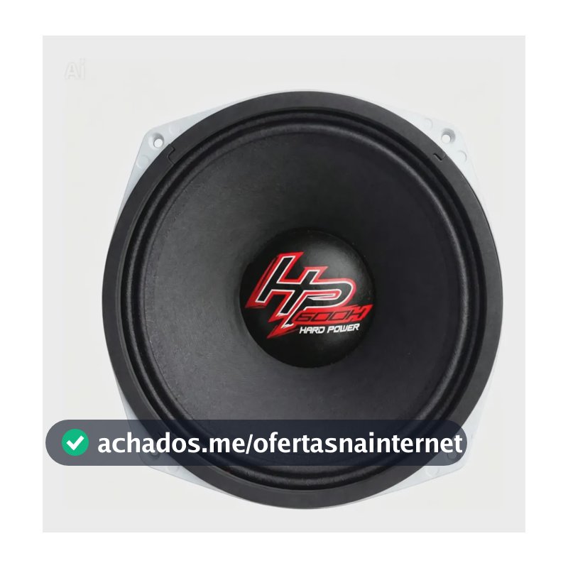 Alto Falante Hard Power Hp 600h 10 Polegadas 6 Ohms Medio Preto