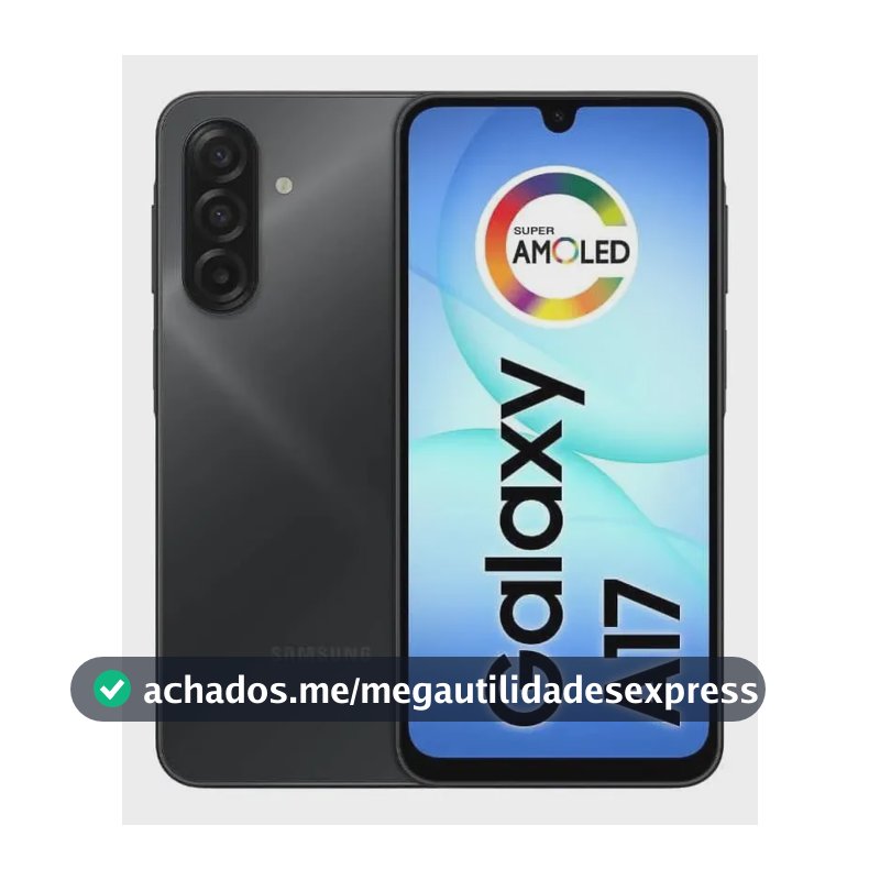 Smartphone Samsung Galaxy A17, 4G, 128GB, 4GB RAM Preto