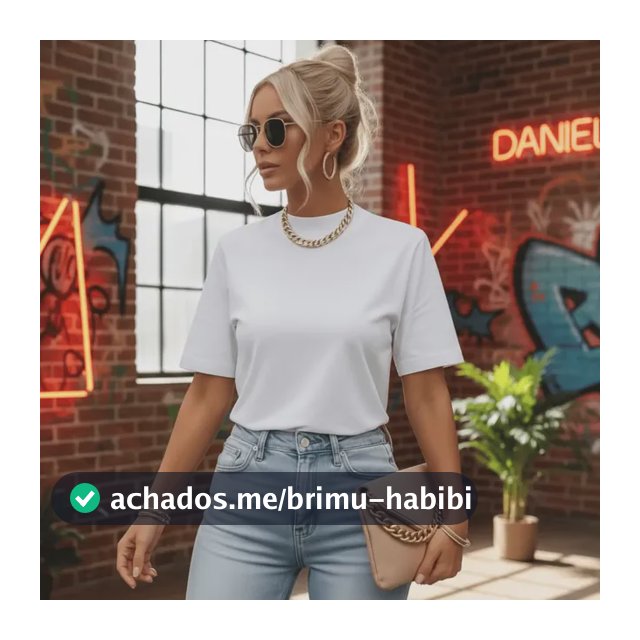 Blusa Moda Feminina T-shirt Básica Gola Alta Algodão