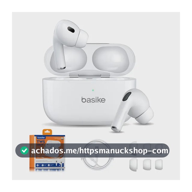 Basike Fone De Ouvido Sem Fio Bluetooth Para Bluetooth 5.3 Branco