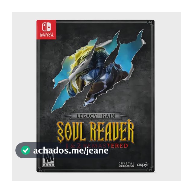 Legacy Of Kain Soul Reaver 1& 2 Deluxe Edition Switch Fisico