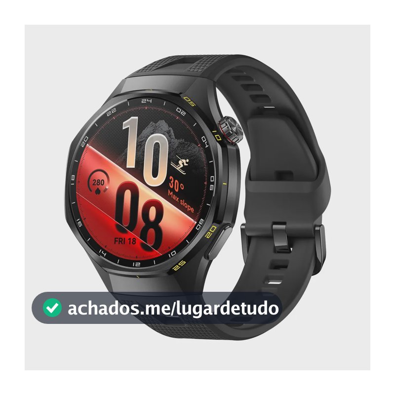 HUAWEI WATCH GT 7 Pro 46mm Smart Watch, Bateria de até 21 dias, Caixa em liga de titânio e bisel em cerâmica nano-tech, ECG, Monitoramento da Frequência Cardíaca, Golfe, Ciclismo, Preto