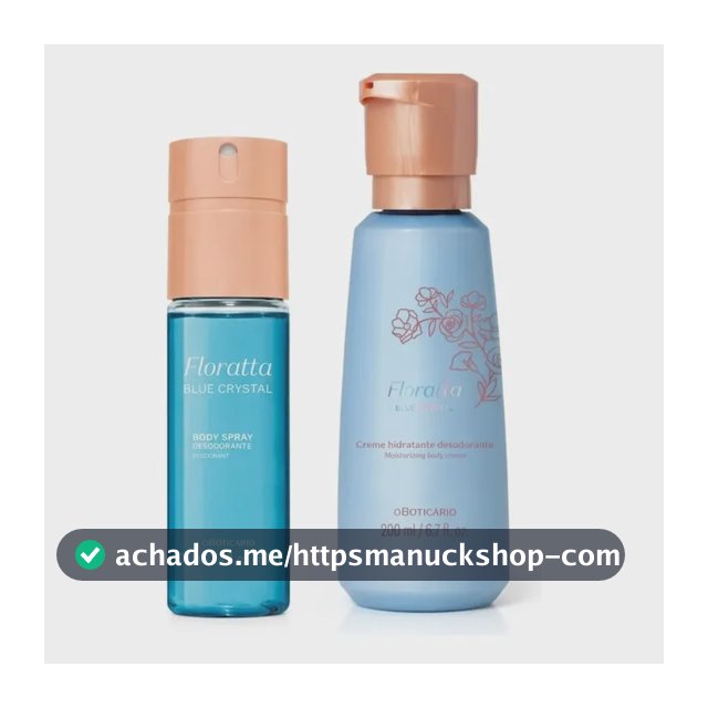 Combo Floratta Blue Crystal: Body Spray + Creme Corporal